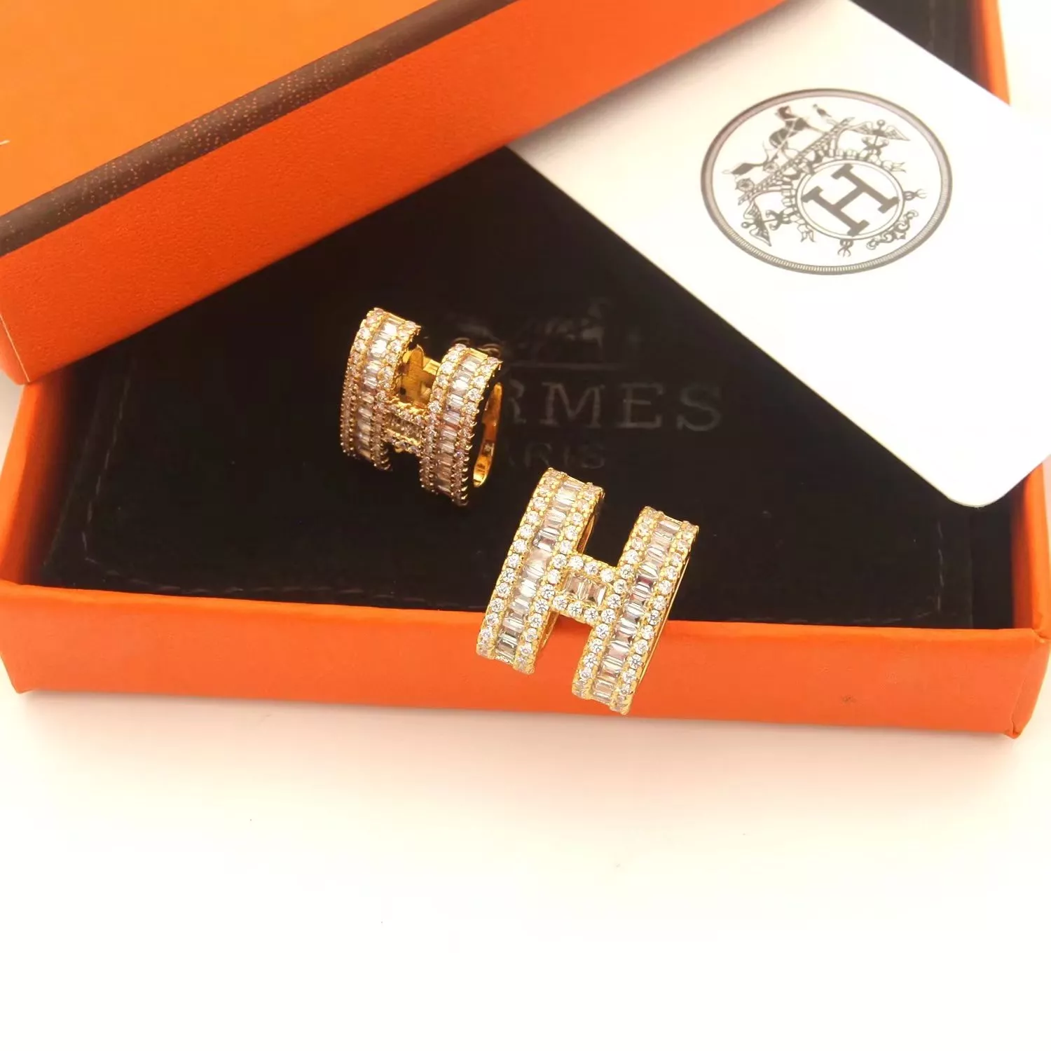 hermes boucles doreilles pour femme s_1270557